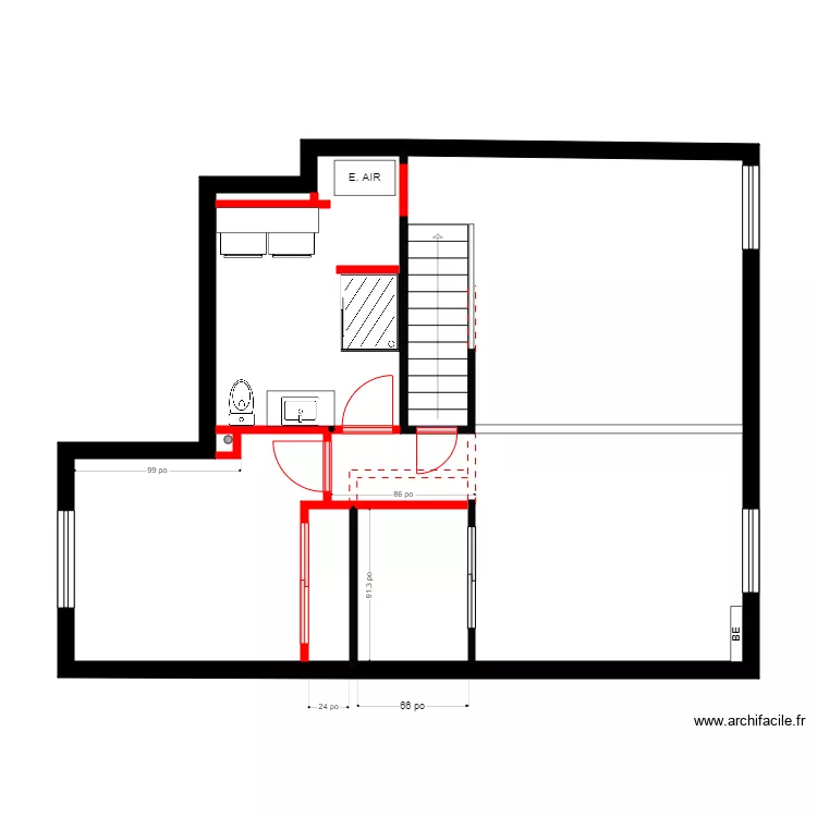 Line Girard 1. Plan de 