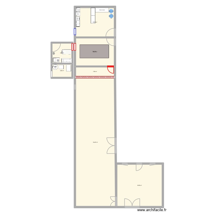 laiterie. Plan de 0 pièce et 0 m2