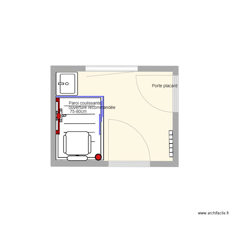 Setta_Projet-2. Plan de 1 pièce et 4 m2