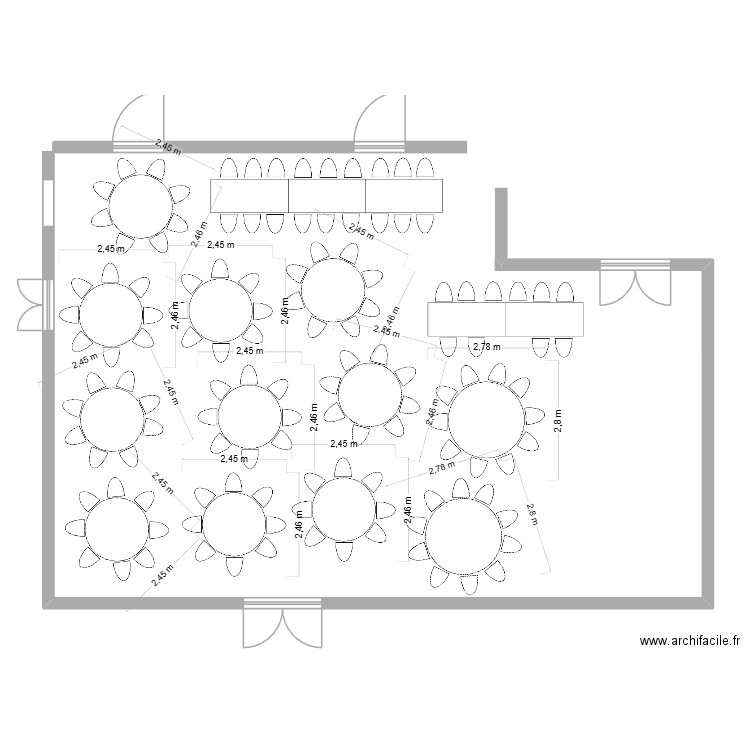 Plan de salle mariage. Plan de 0 pièce et 0 m2