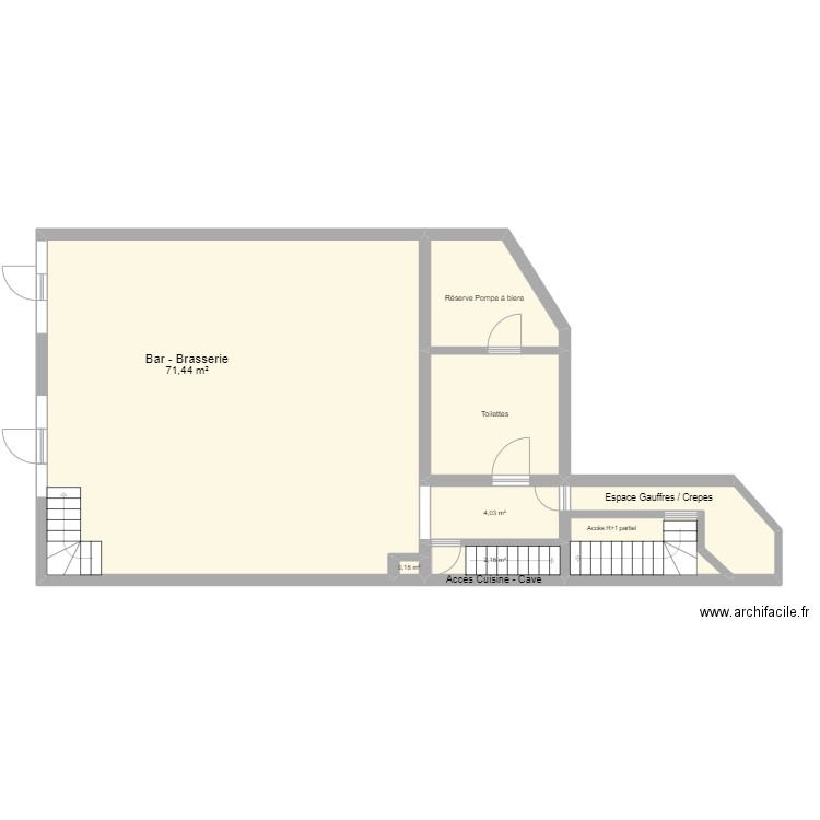 Quai 31 . Plan de 7 pièces et 103 m2