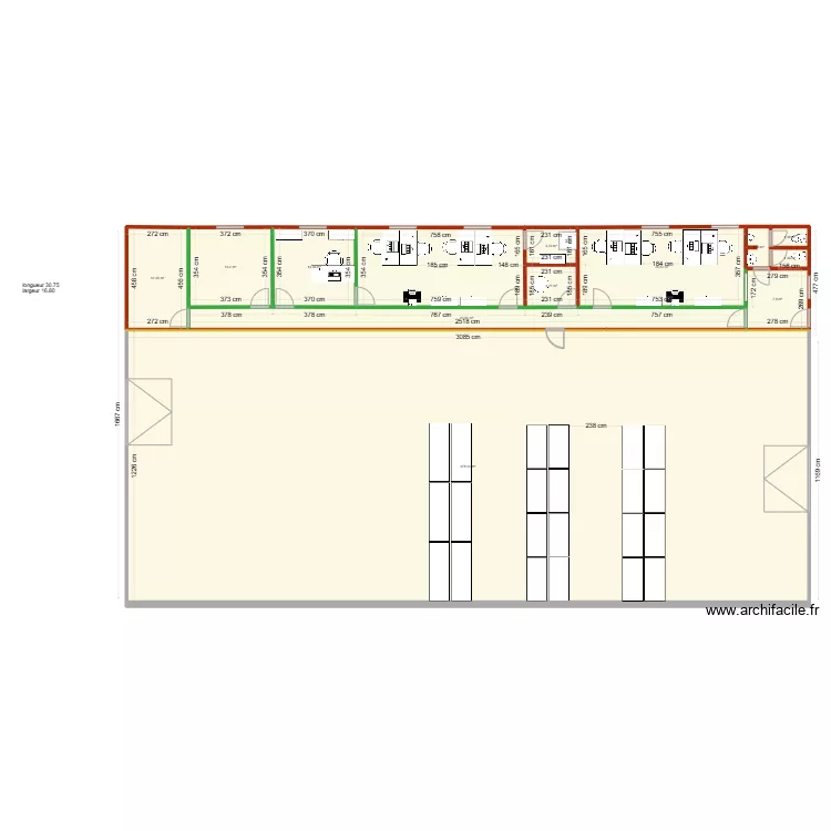 plan bureau V4. Plan de 