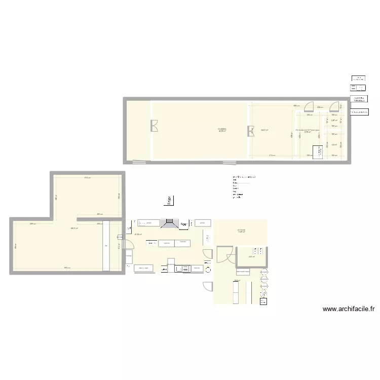 TRAVAUX CUISINE. Plan de 