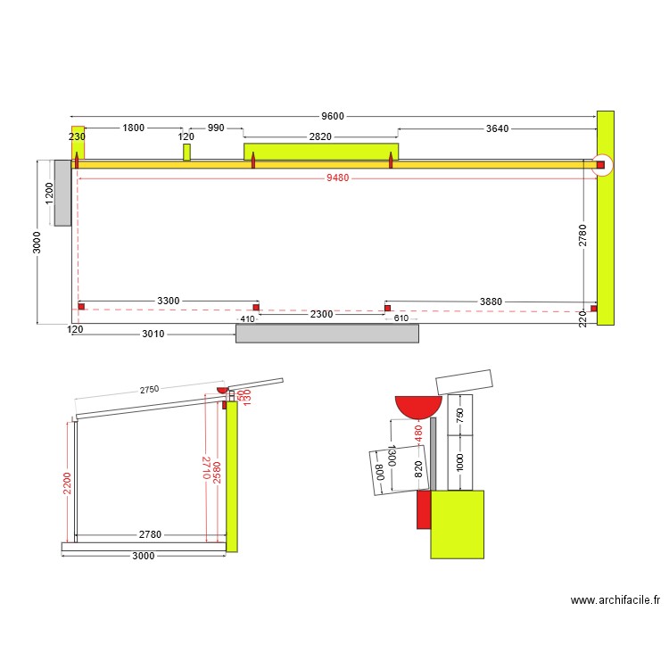 Terrasse 2025. Plan de 0 pièce et 0 m2