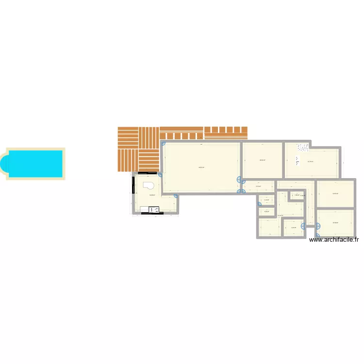 Cagnac3. Plan de 13  et 170 m²