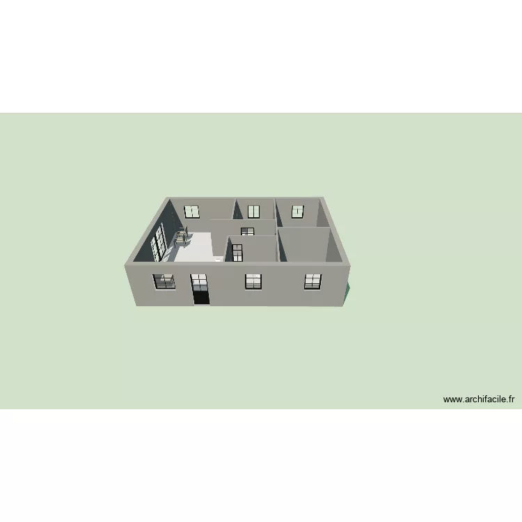 Salon v2. Plan de 4 et 68 m² Salon v2. Plan de 4 et 68 m²