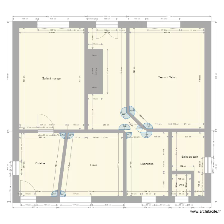 V2 CHLOE PROJET 1. Plan de 9  et 114 m²