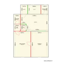 vionnaz appart palier mur construire vert et et &agrave; d&eacute;molir rouge