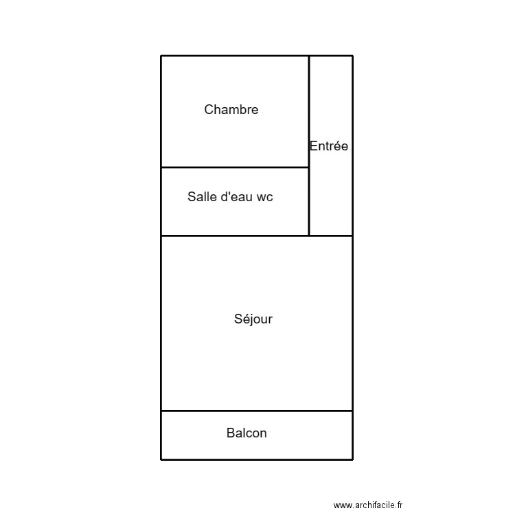 DOUARNENEZ BRAMOULLE. Plan de 5 pièces et 25 m2