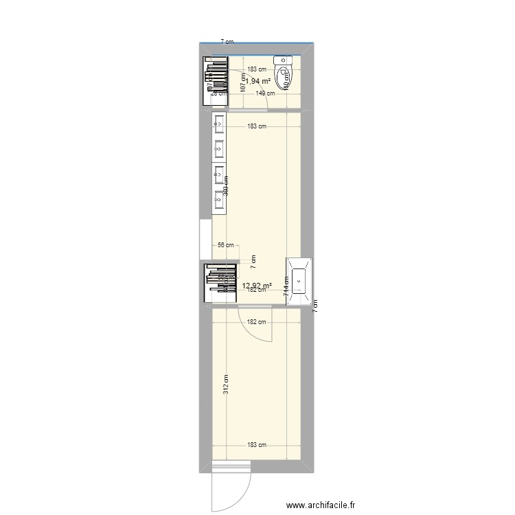 CLAE actuel. Plan de 0 pièce et 0 m2