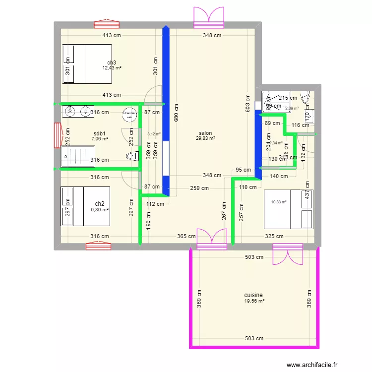 maison superU. Plan de maison superU. Plan de