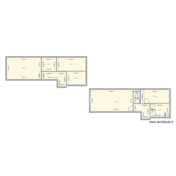 appart. Plan de 0 pièce et 0 m2