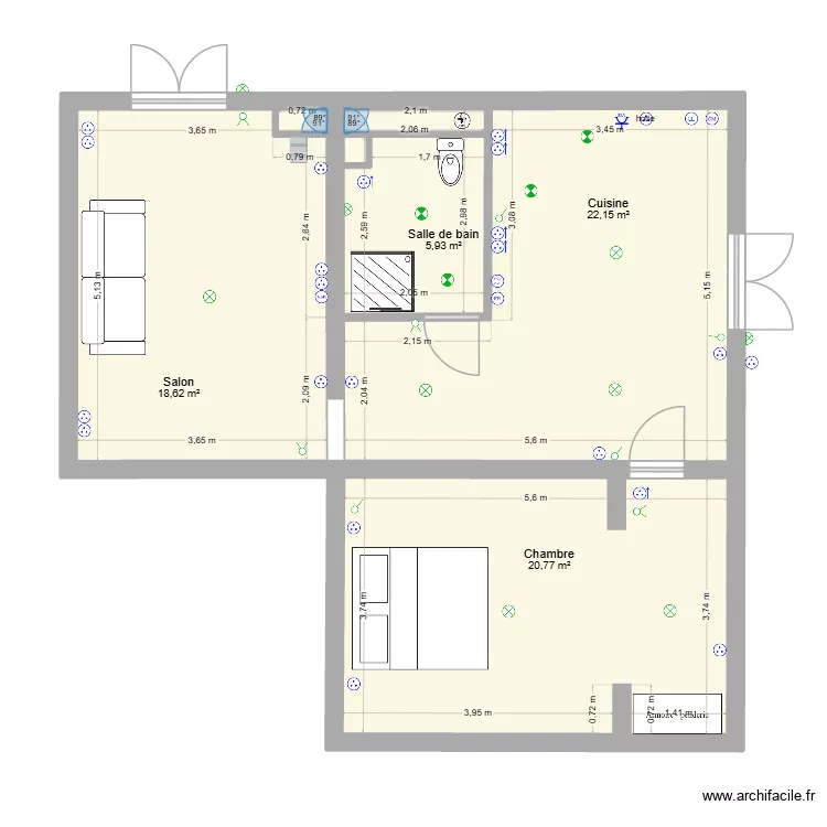martine. Plan de 4 pièces et 67 m² martine. Plan de 4 pièces et 67 m²