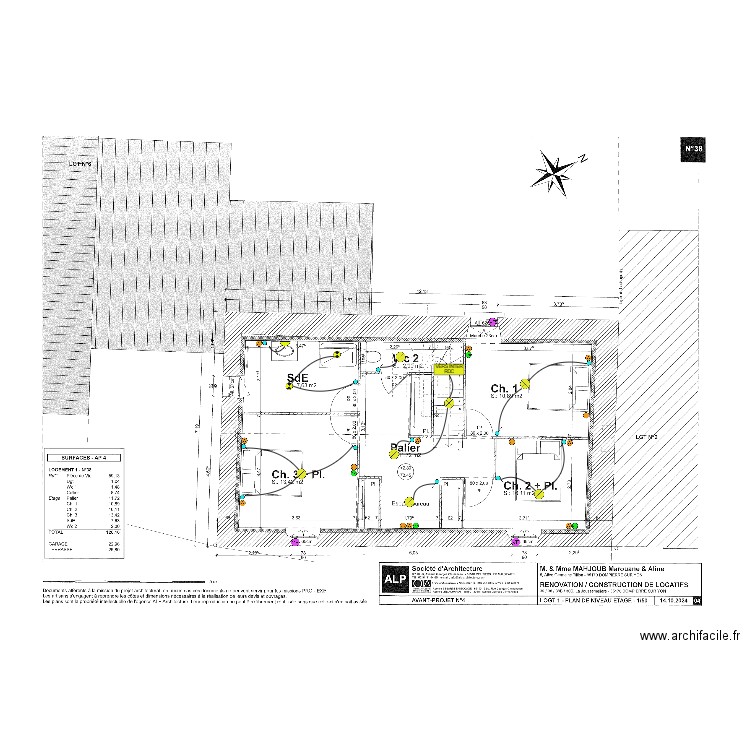 MAHJOUB 38 ELEC ETAGE. Plan de 0 pièce et 0 m2