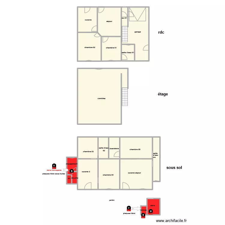 SELLARS MARTIN am. Plan de 21  et 227 m²
