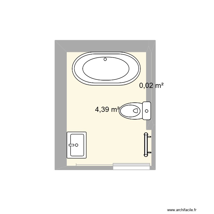 Nouveau Plan SdB haut 02/26 2&eacute;me vesion Normal. Plan de 0 pièce et 0 m2