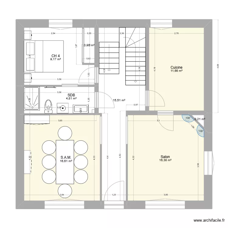 RENO 6 RDC. Plan de RENO 6 RDC. Plan de