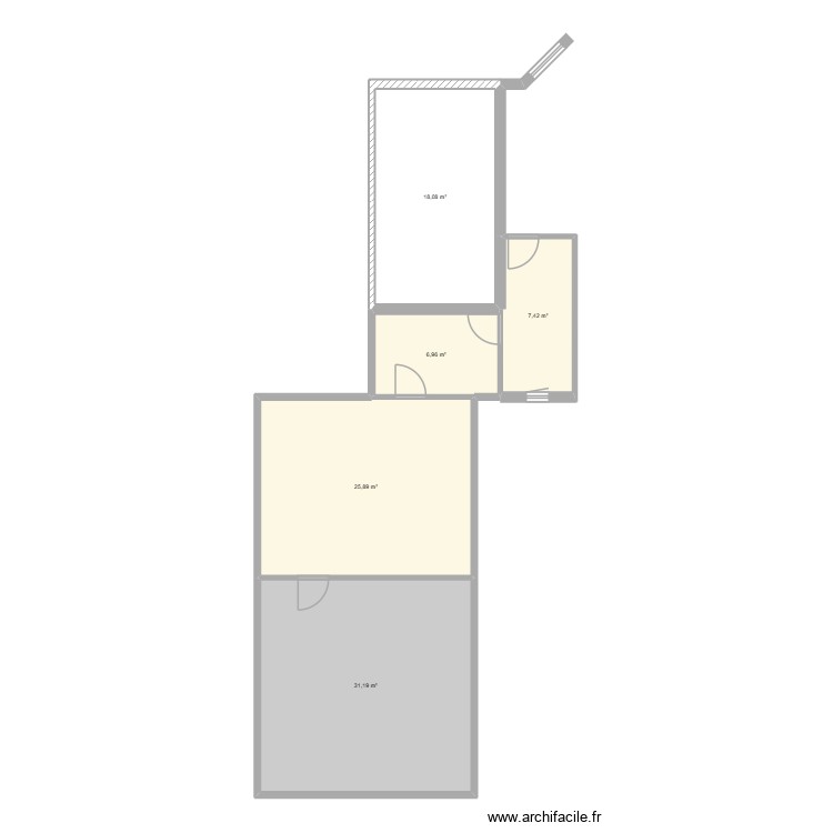 PROJET. Plan de 0 pièce et 0 m2 PROJET. Plan de 0 pièce et 0 m2