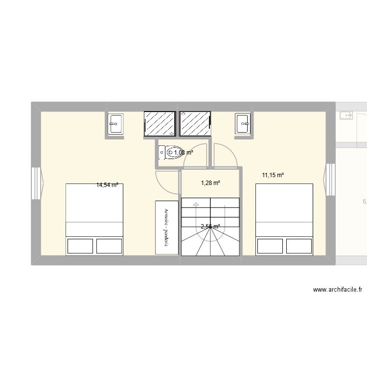 LA MAISON DE LA DUNE V4. Plan de 9 pièces et 102 m2