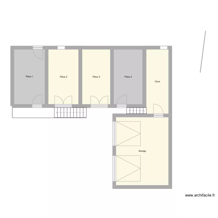 Rez de chauss&eacute; frangy. Plan de 