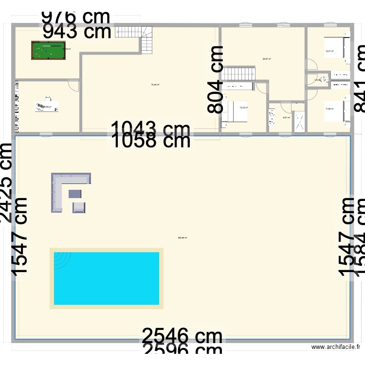 loft quai tourny étage V2. Plan de 10 pièces et 591 m2