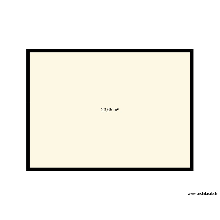 mezzanine. Plan de 1 pièce et 24 m2