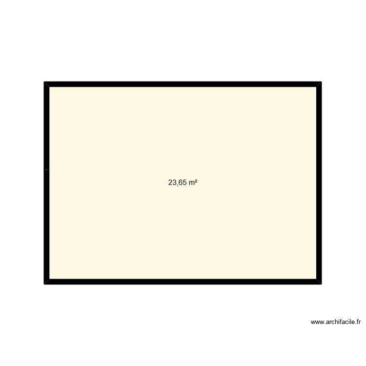 mezzanine. Plan de 1 pièce et 24 m²