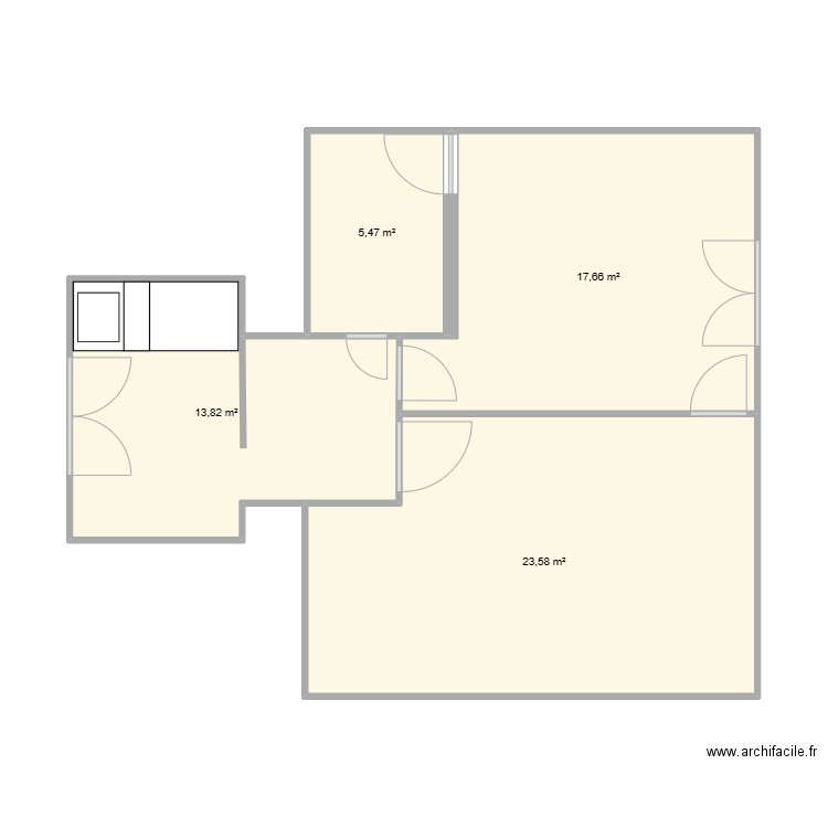 JU DINARD NEW. Plan de 4 pièces et 61 m2