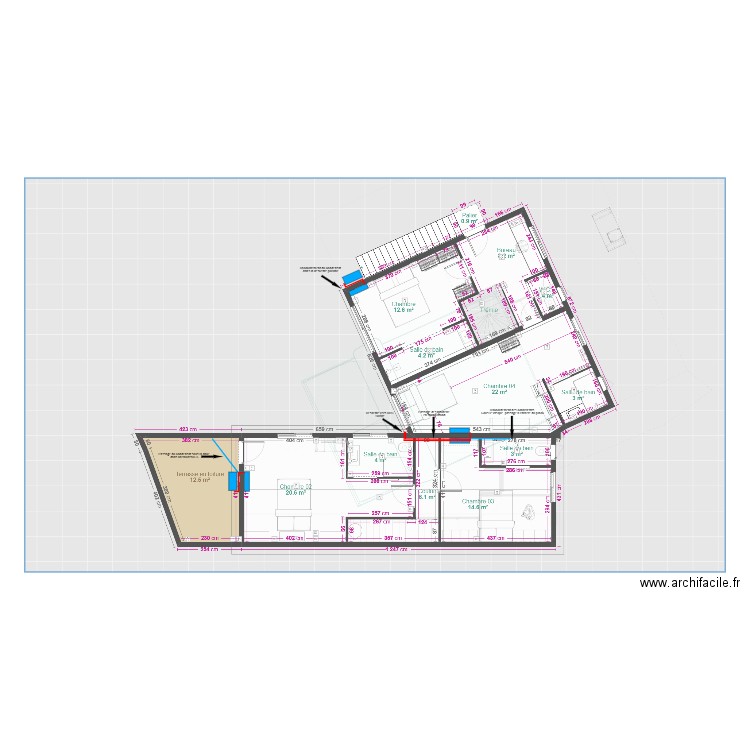 aliamus R+2. Plan de 0 pièce et 0 m2