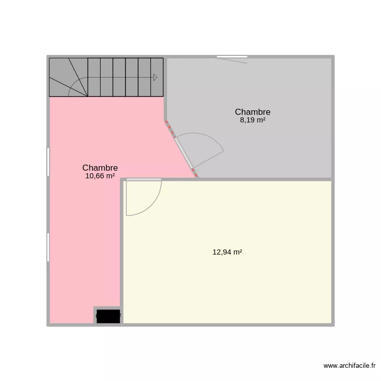 etage prin. Plan de 4  et 32 m²