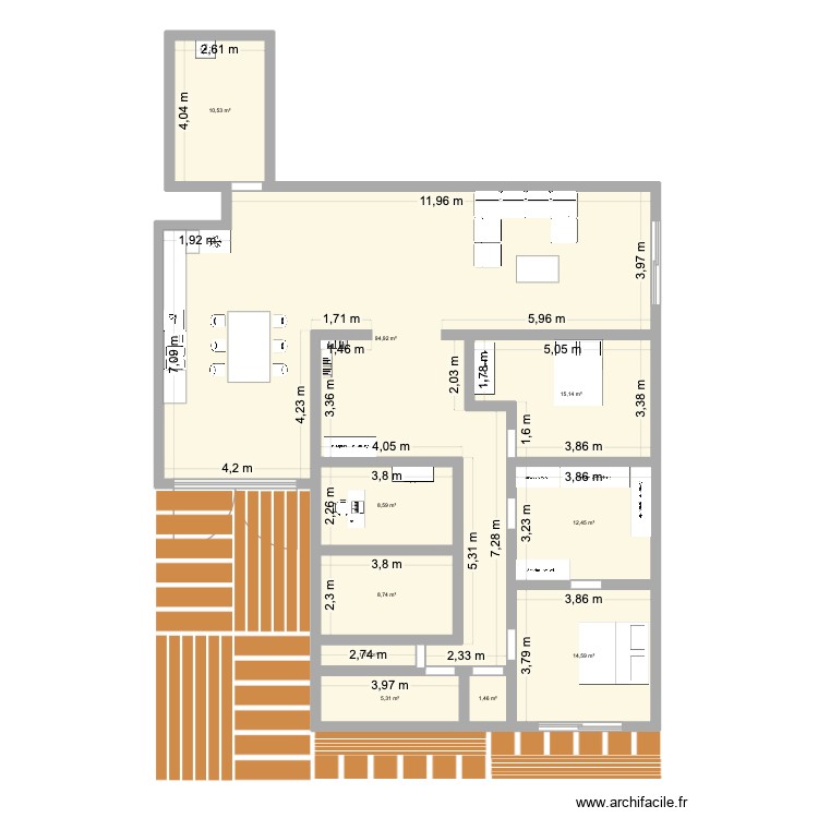 Maison Petite &icirc;le. Plan de 0 pièce et 0 m2