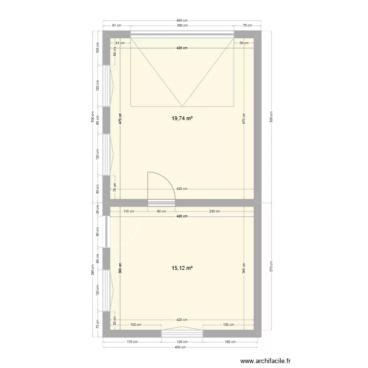garage 3. Plan de 2 et 35 m² garage 3. Plan de 2 et 35 m²