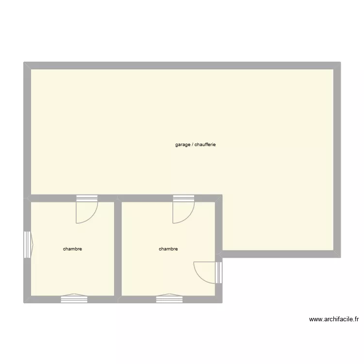 MAILLET RDC état initial. Plan de 3 et 84 m² MAILLET RDC état initial. Plan de 3 et 84 m²