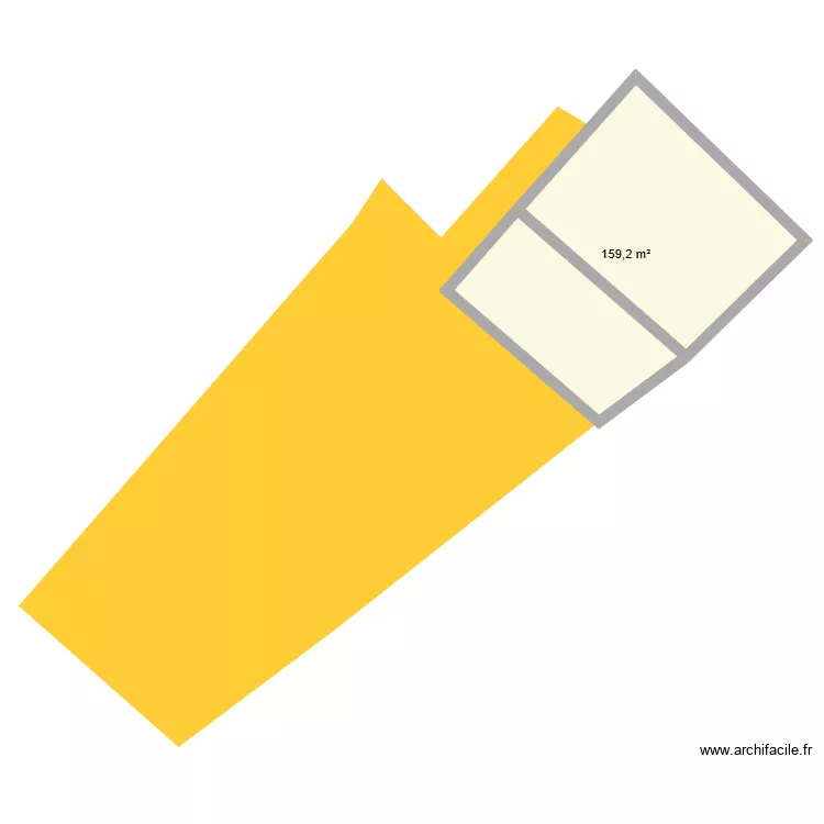 grange-manu. Plan de 1  et 159 m²