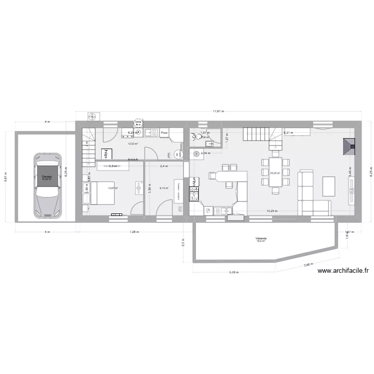 maison projet cote. Plan de 17 Pièces et 258 m² maison projet cote. Plan de 17 Pièces et 258 m²