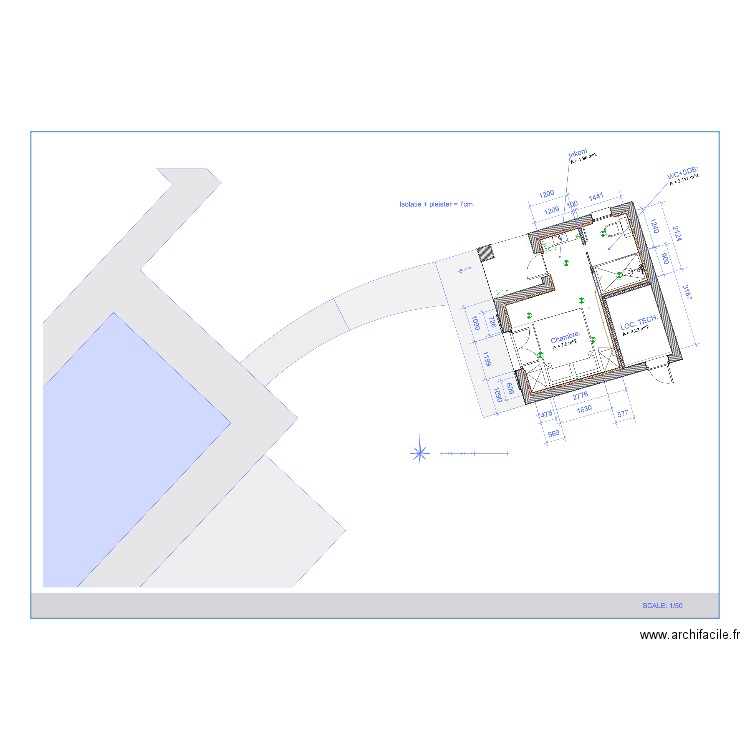 ECL PIGOU pool house. Plan de 0 pièce et 0 m2