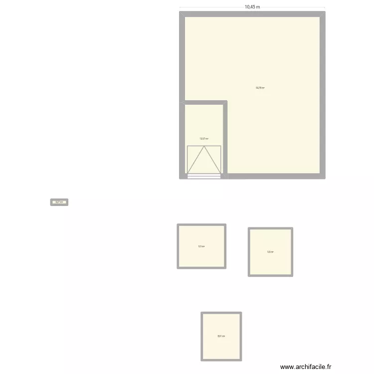 Lebarp. Plan de 6  et 137 m²