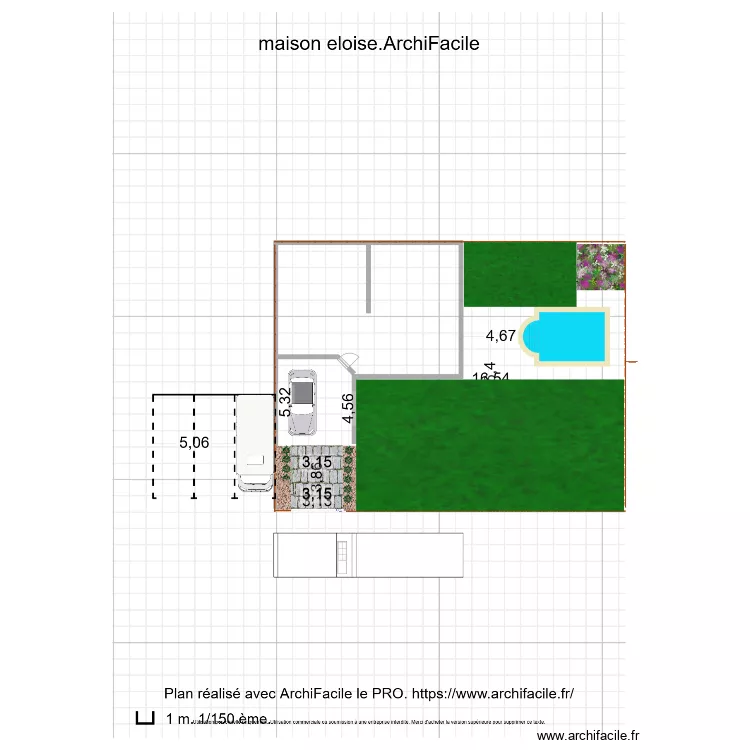maison. Plan de 