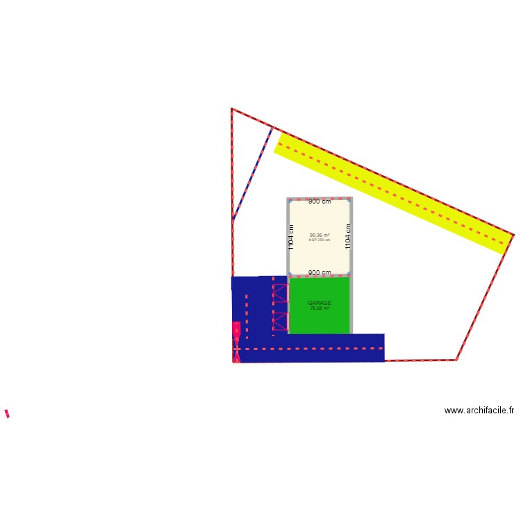 plan 2. Plan de 2 pièces et 176 m2