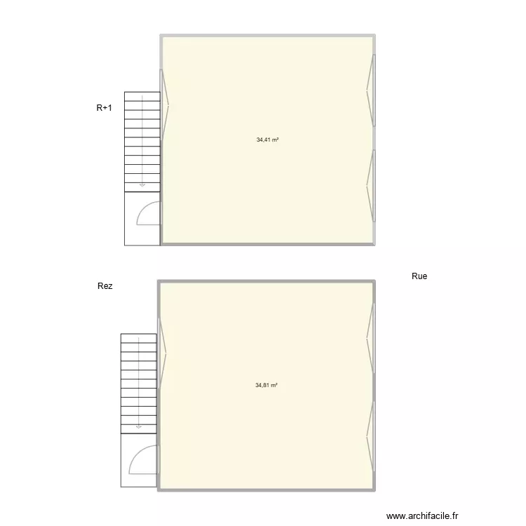 Wanty Tubize. Plan de 2 Pièces et 69 m²