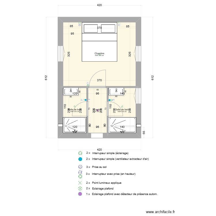 Annexe V5. Plan de 4 pièces et 20 m2