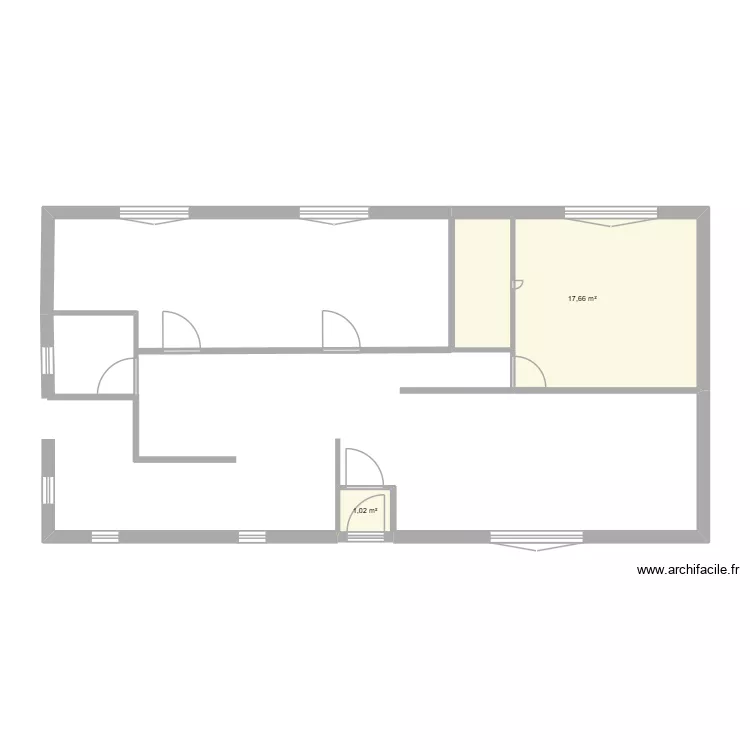 Louis francoeur. Plan de 2  et 19 m²