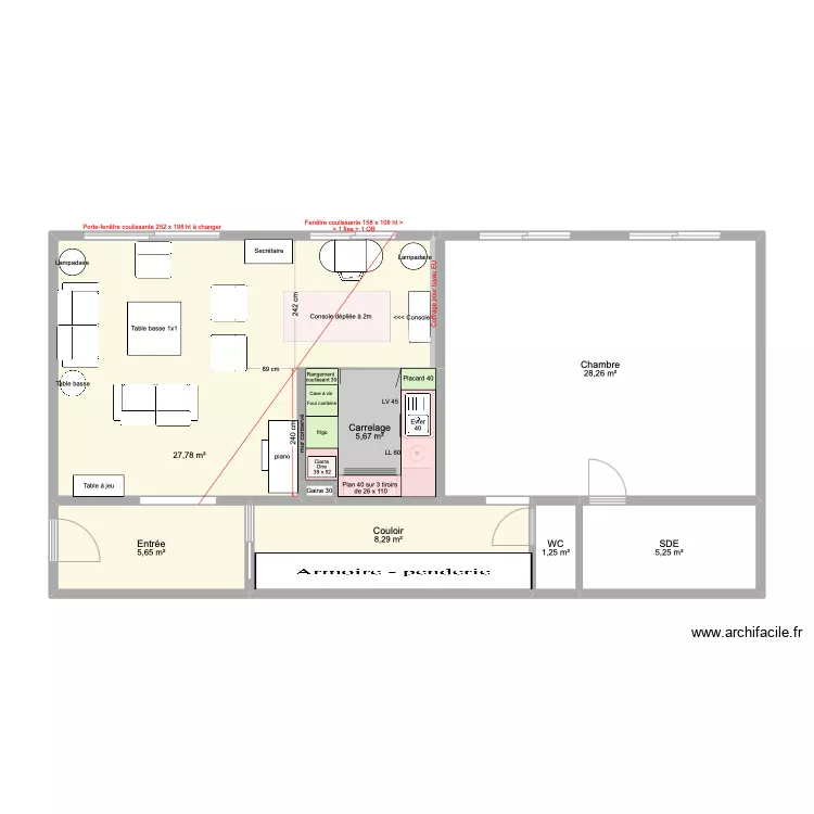 plan appartement. Plan de 