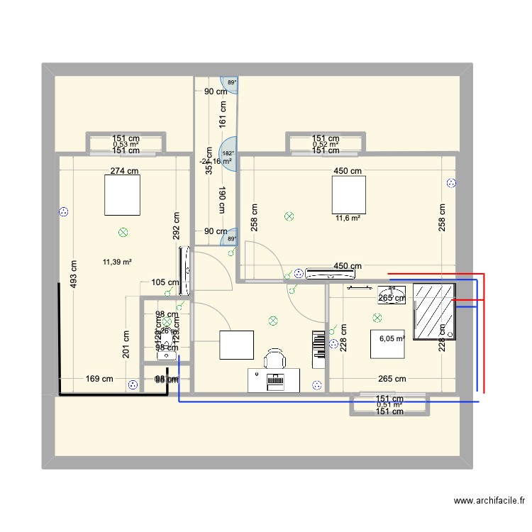 DEBARD. Plan de 0 pièce et 0 m2
