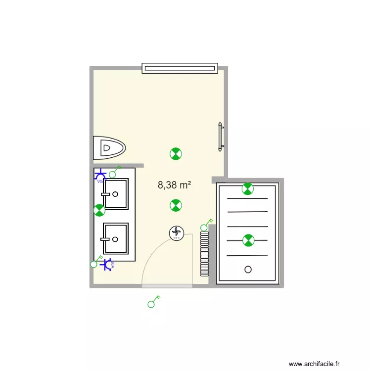 sdb 2eme etage. Plan de sdb 2eme etage. Plan de