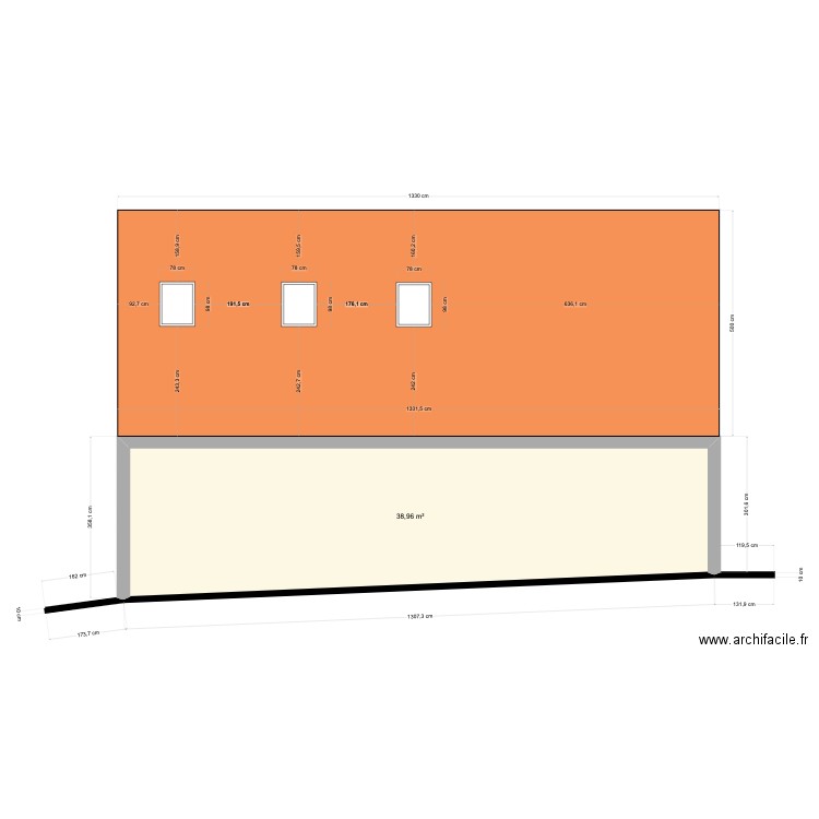 fenetres de toit. Plan de 0 pièce et 0 m2