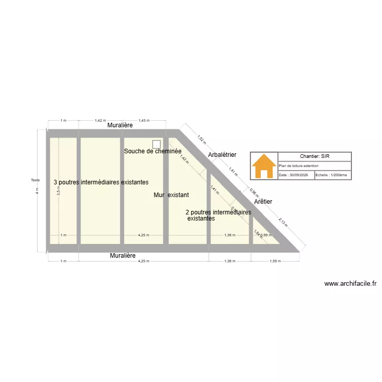 Plan SIR. Plan de 4 Pièces et 19 m² Plan SIR. Plan de 4 Pièces et 19 m²