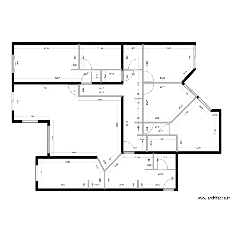 Appartement_5p_135_v2. Plan de 13  et 137 m²