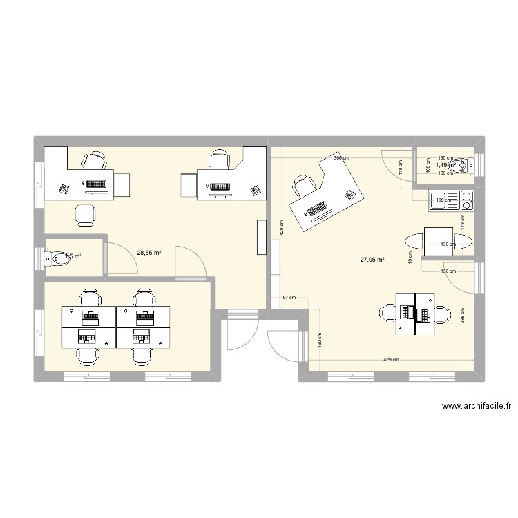 Plan bureau 3. Plan de 0 pièce et 0 m2