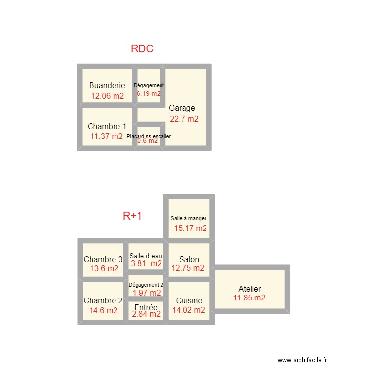 PLAN 2403 ROSUEL EP. Plan de 14 pièces et 11 m2